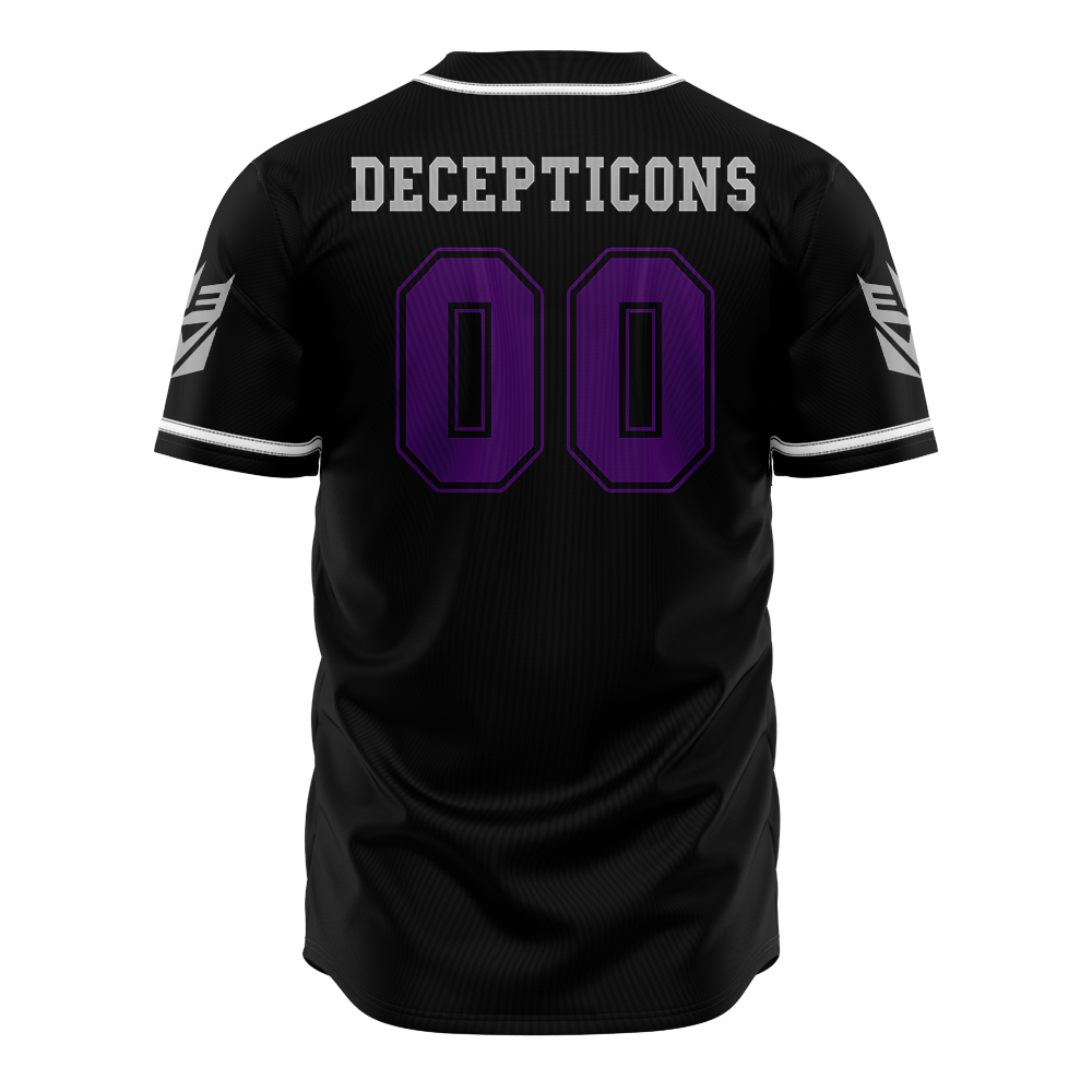 Decepticons Transformers Baseball Jersey