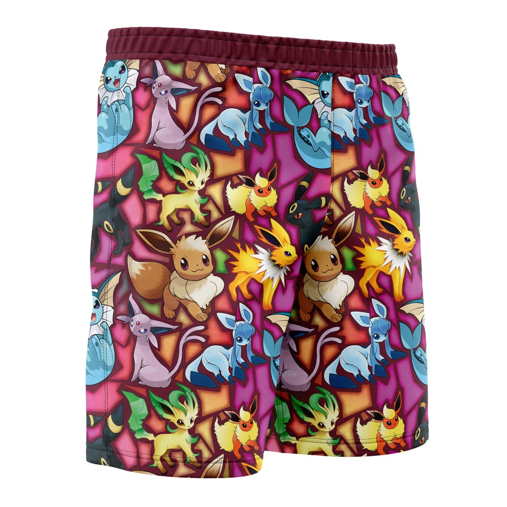 Eevee Evolutions Pokemon Board Shorts Swim Trunks