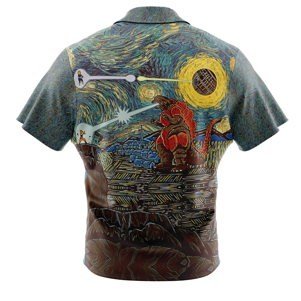 Epic Battle DBZ Button Up Hawaiian Shirt