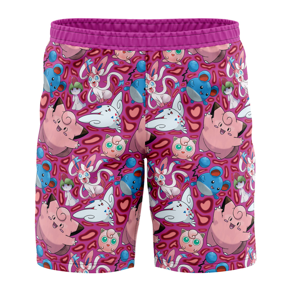 Fairy Type Pokemon Pokemon Board Shorts Swim Trunks