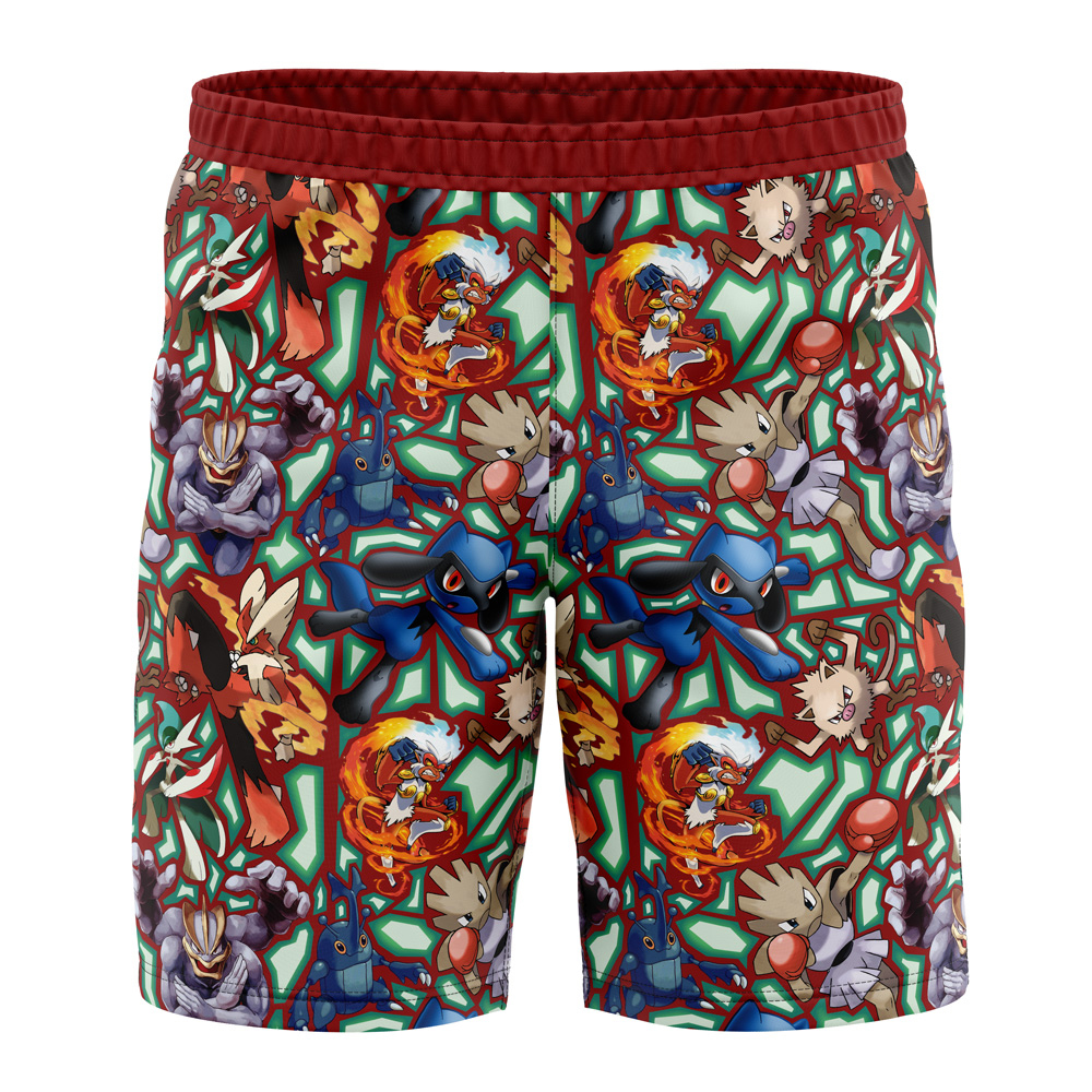 Fighting Type Pokemon Pokemon Board Shorts Swim Trunks