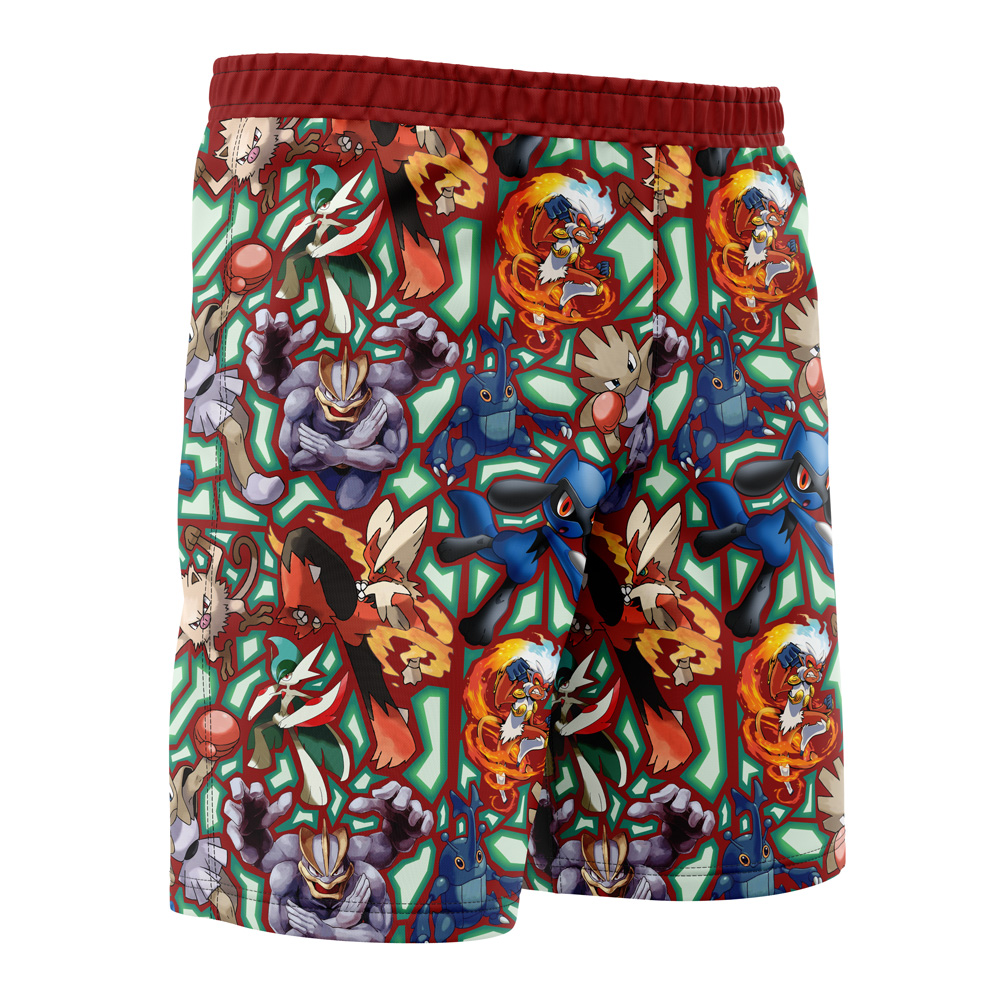 Fighting Type Pokemon Pokemon Board Shorts Swim Trunks