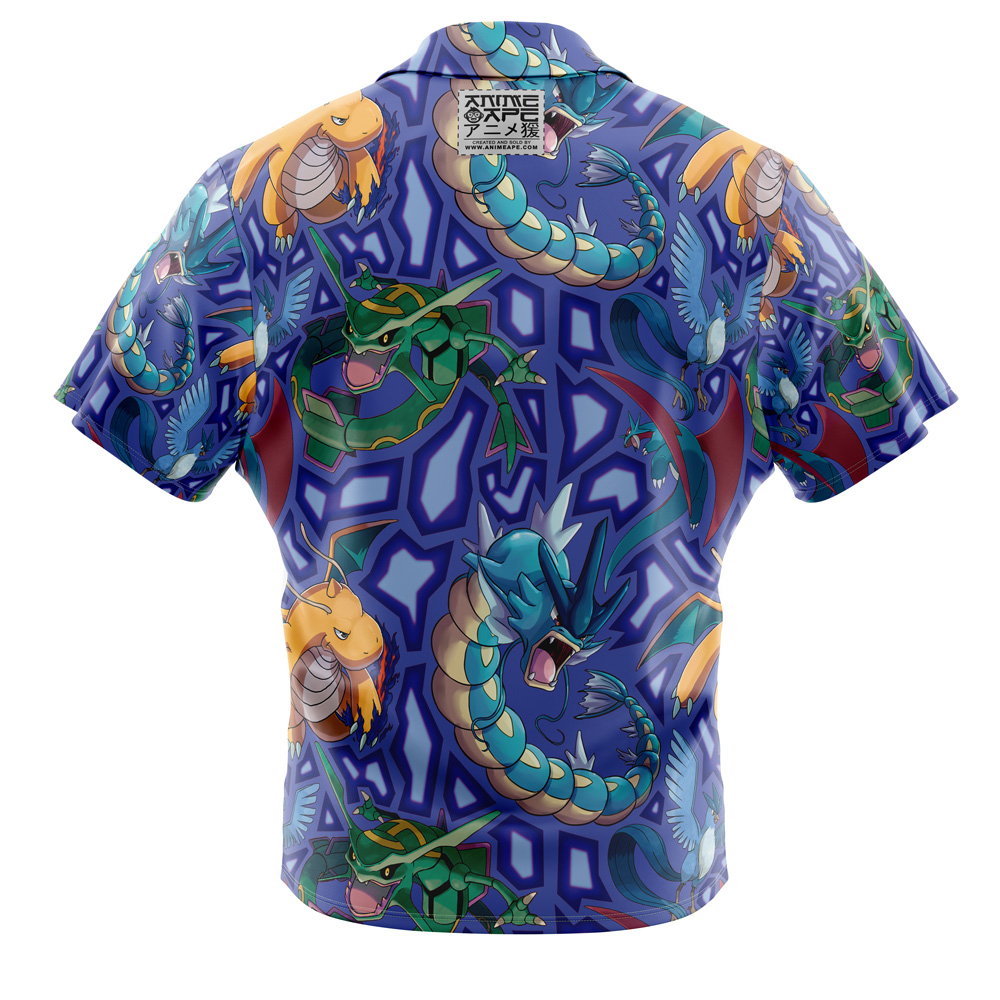 Flying Type Pokemon Pokemon Button Up Hawaiian Shirt