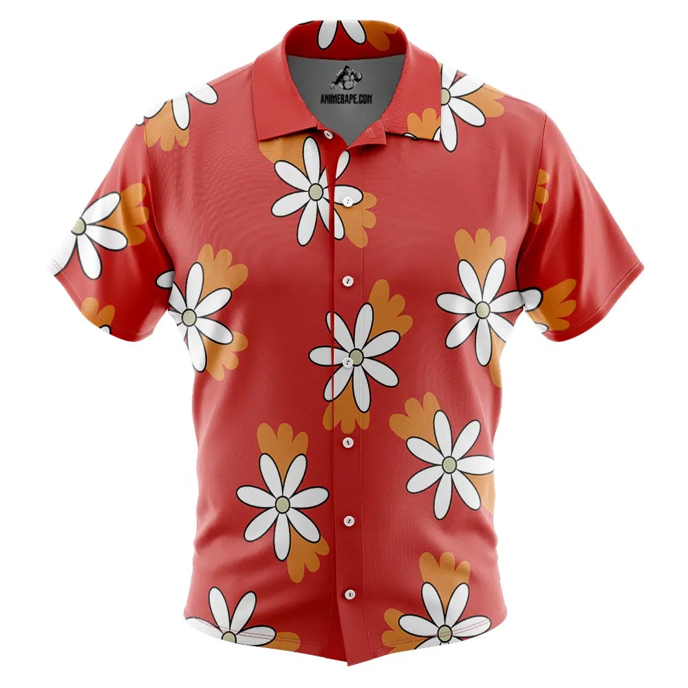 Garp One Piece Pirates Button Up Hawaiian Shirt