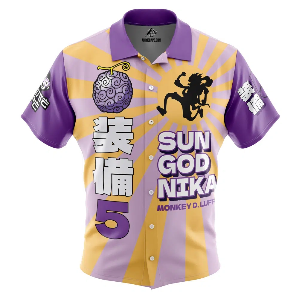 Gear 5th Luffy One Piece Pirates Button Up Hawaiian Shirt