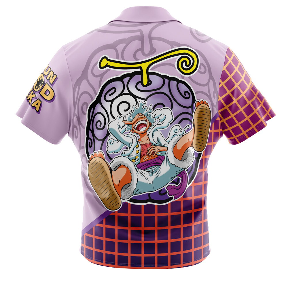 Gear 5th Luffy V2 One Piece Pirates Button Up Hawaiian Shirt
