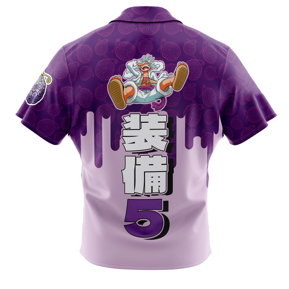 Gear 5th Luffy V3 One Piece Pirates Button Up Hawaiian Shirt