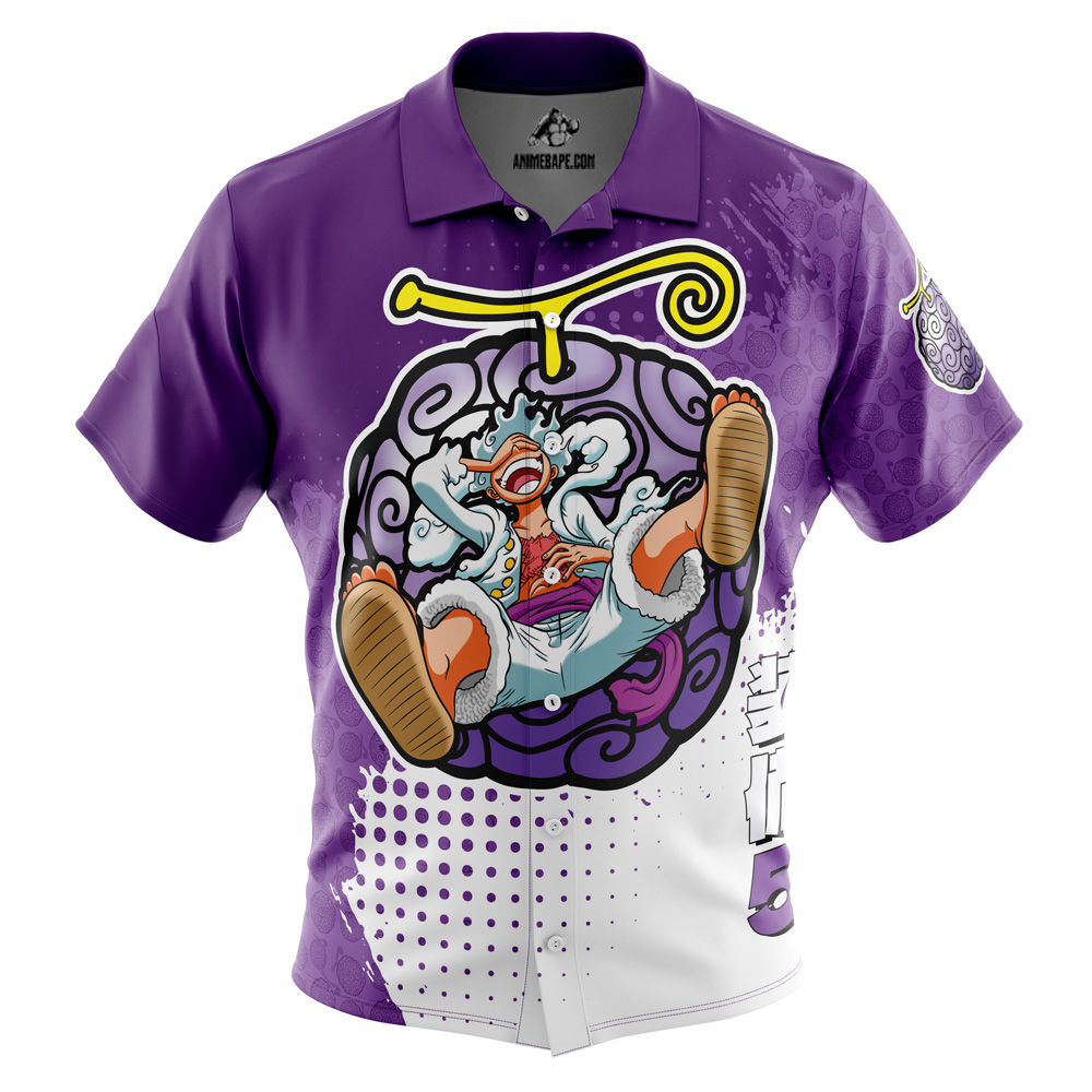 Gear 5th Luffy V4 One Piece Pirates Button Up Hawaiian Shirt