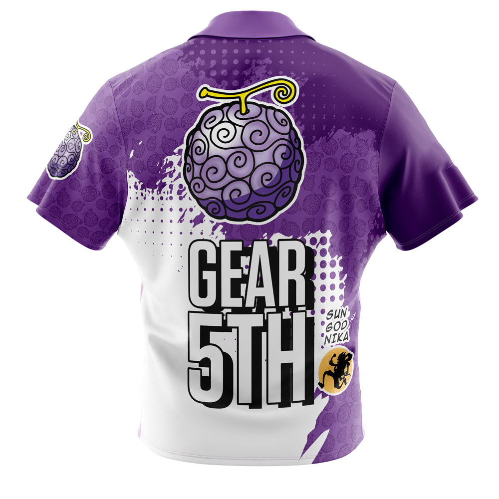 Gear 5th Luffy V4 One Piece Pirates Button Up Hawaiian Shirt