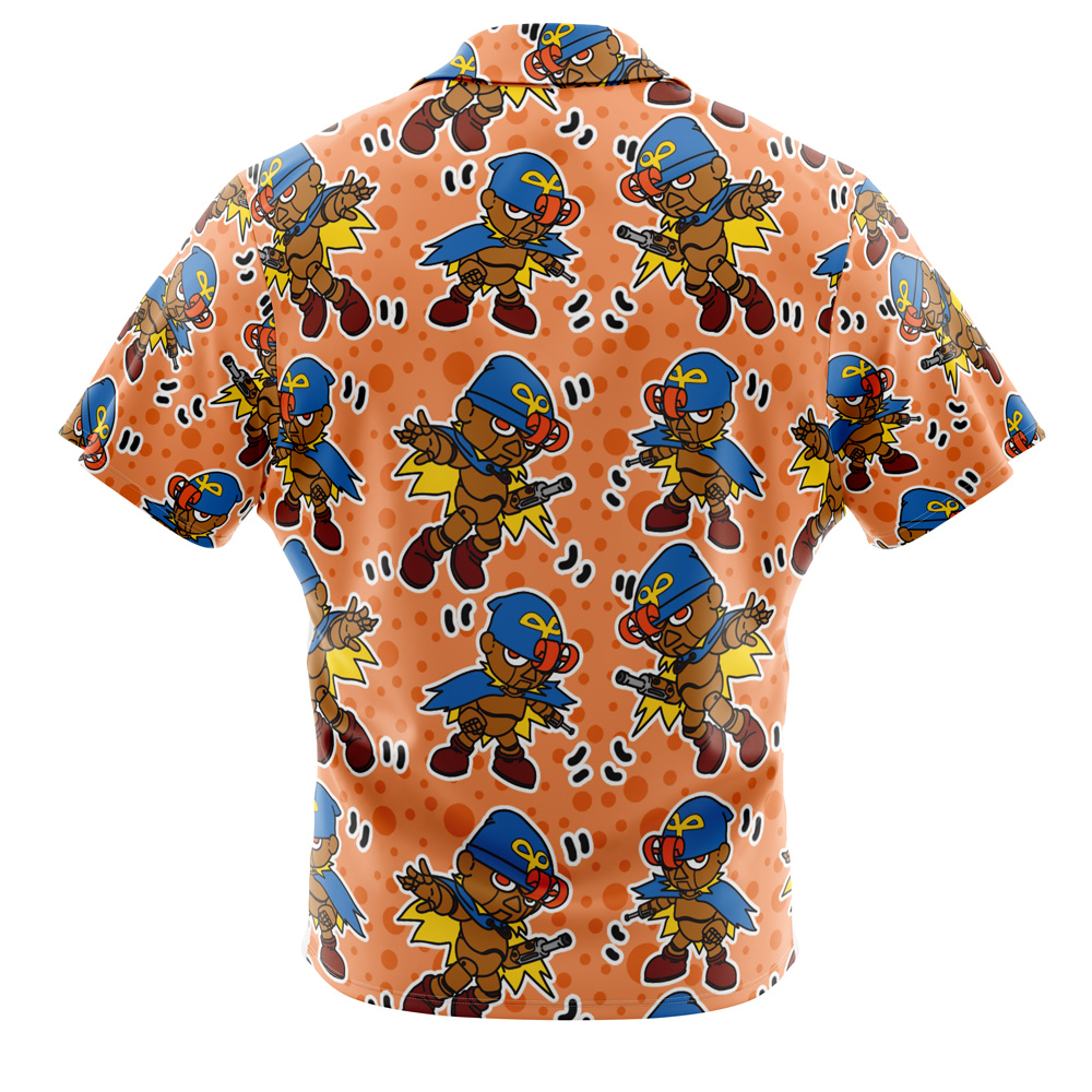 Geno Mario Bros Button Up Hawaiian Shirt