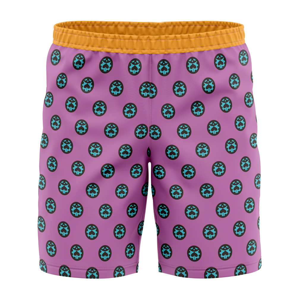 Giorno Giovanna Anime Jojo's Bizarre Adventure Board Shorts Swim Trunks