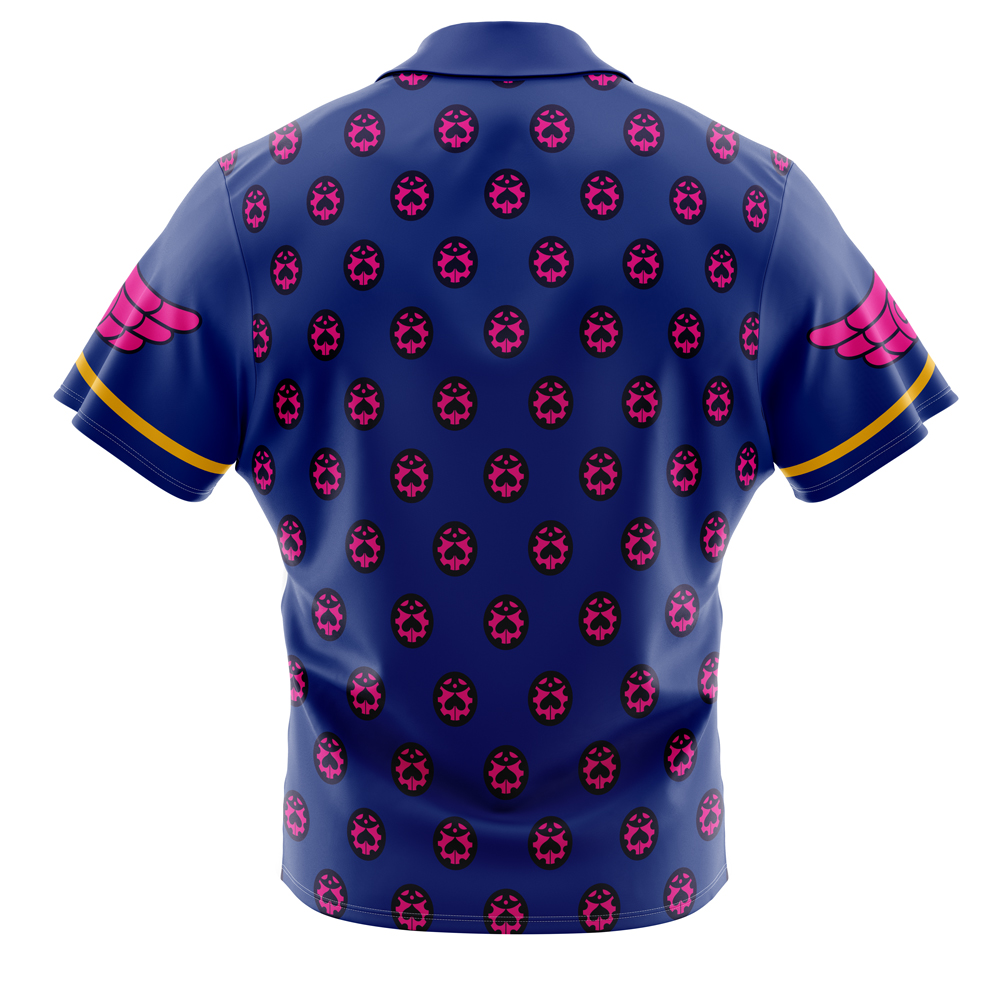Giorno Giovanna Manga Jojo’s Bizarre Adventure Button Up Hawaiian Shirt
