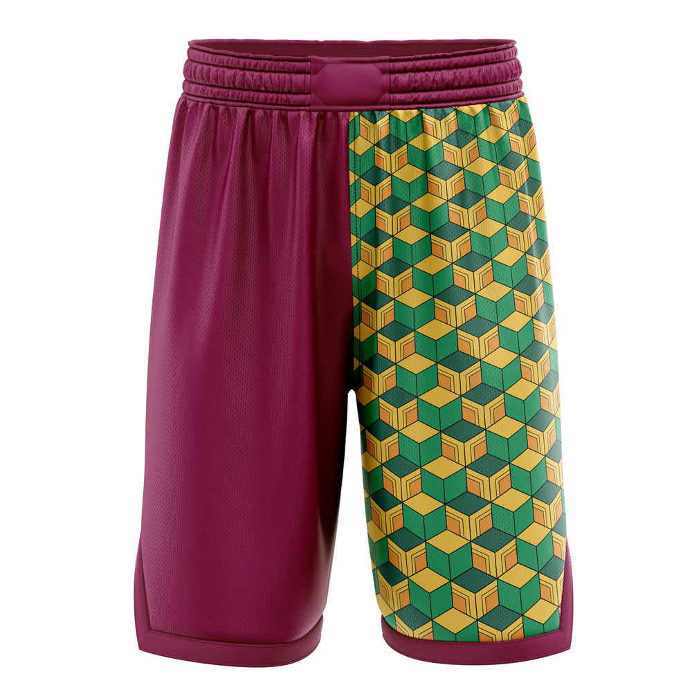 Giyu Tomioka Demon Slayer Basketball Shorts