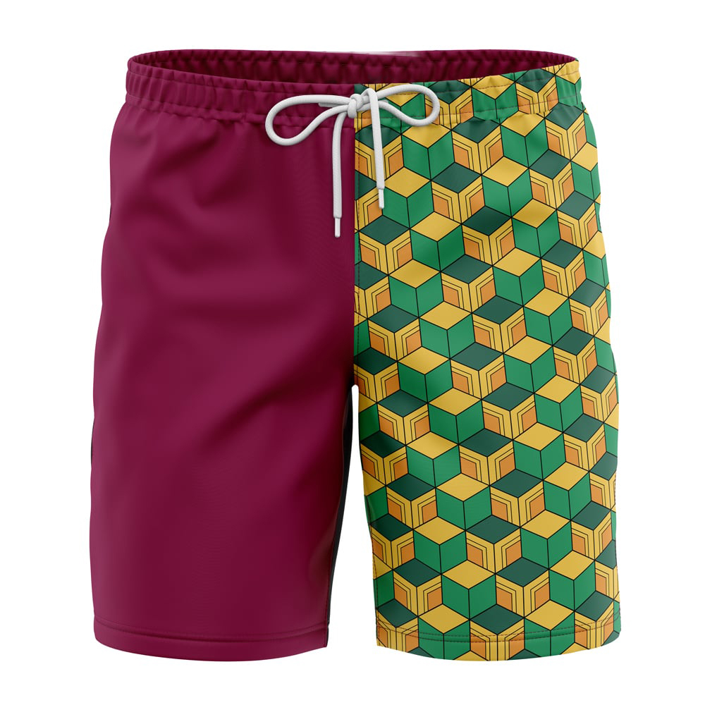 Giyu Tomioka Demon Slayer Board Shorts Swim Trunks