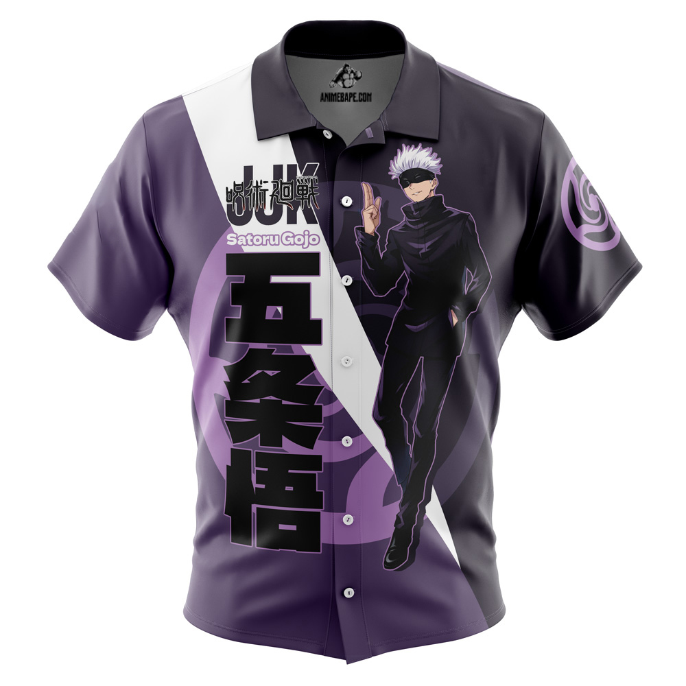 Gojo Satoru Jujutsu Kaisen Button Up Hawaiian Shirt 2