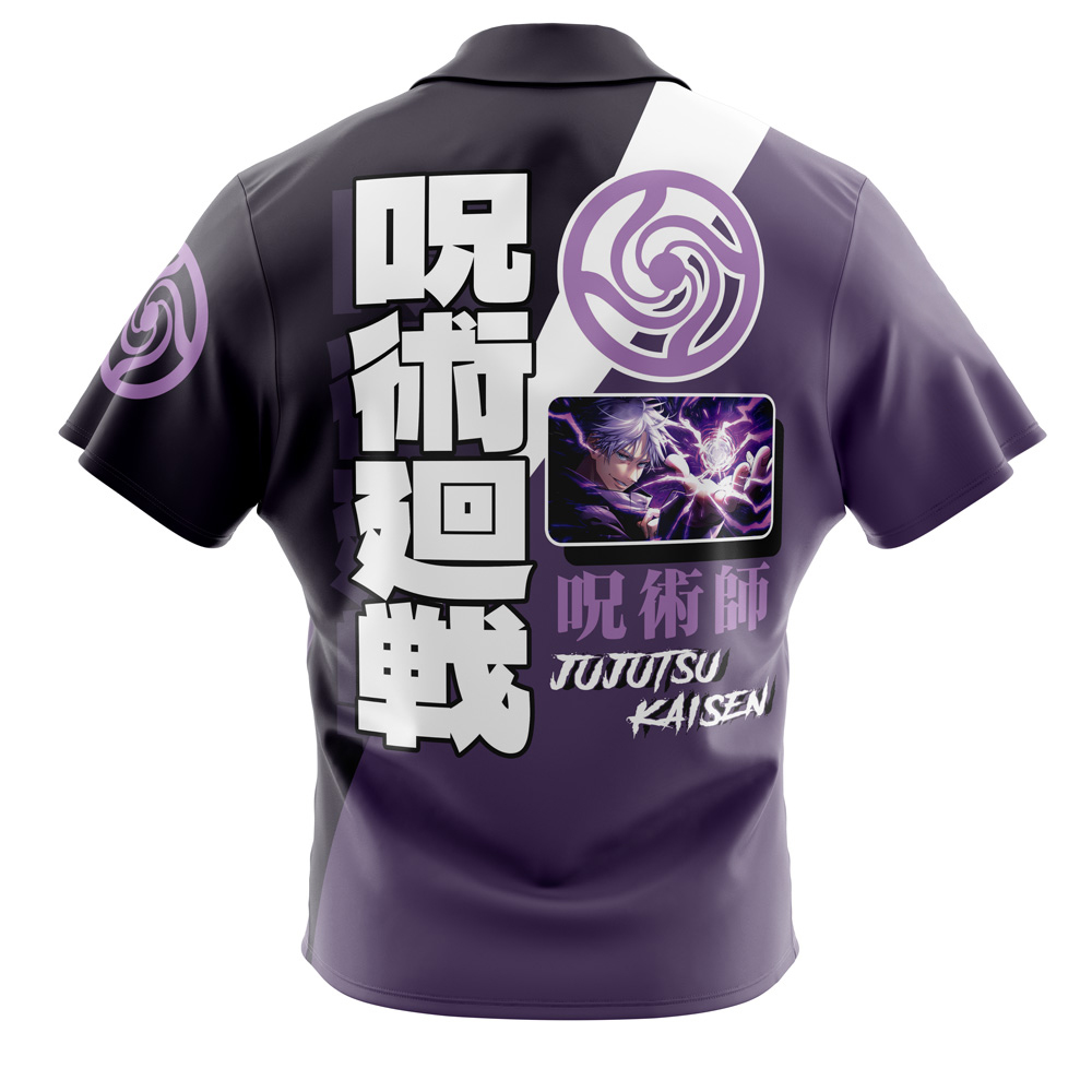 Gojo Satoru Jujutsu Kaisen Button Up Hawaiian Shirt 2