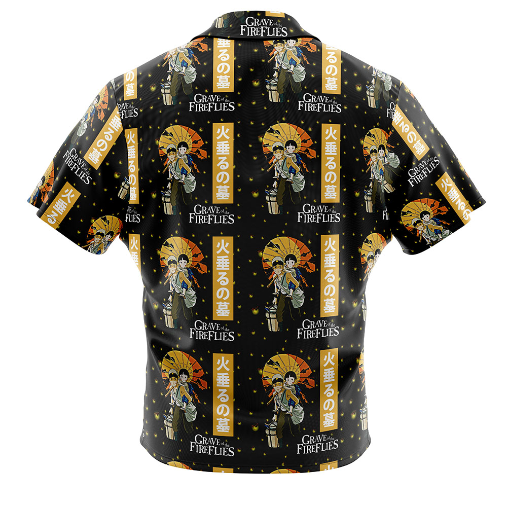 Grave of the Fireflies Studio Ghibli Button Up Hawaiian Shirt