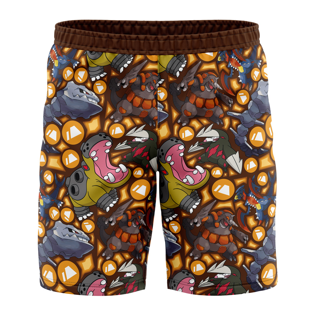 Ground Type Pokemon Pokemon Board Shorts Swim Trunks