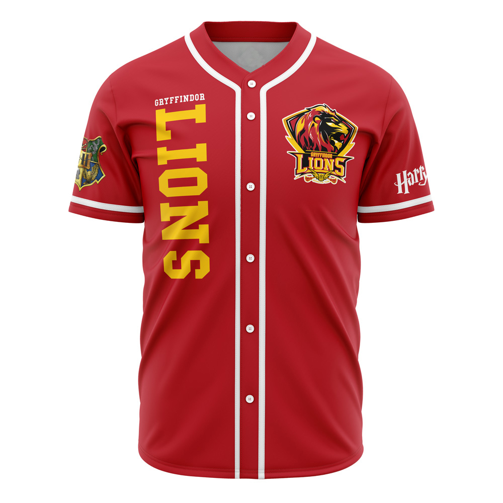 Gryffindor Lions House Harry Potter Baseball Jersey