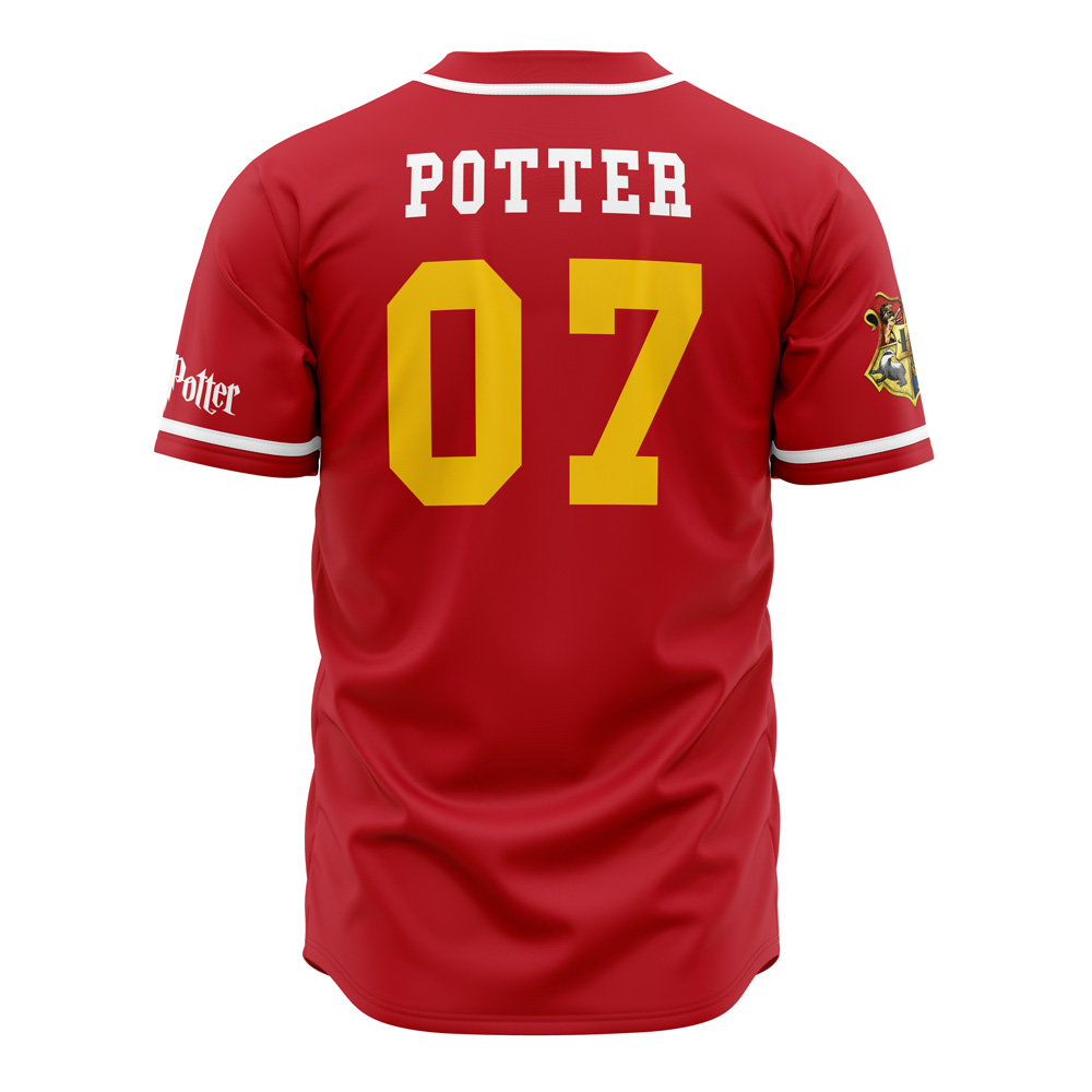 Gryffindor Lions House Harry Potter Baseball Jersey