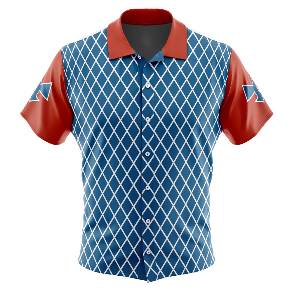 Guido Mista Jojo's Bizarre Adventure Button Up Hawaiian Shirt
