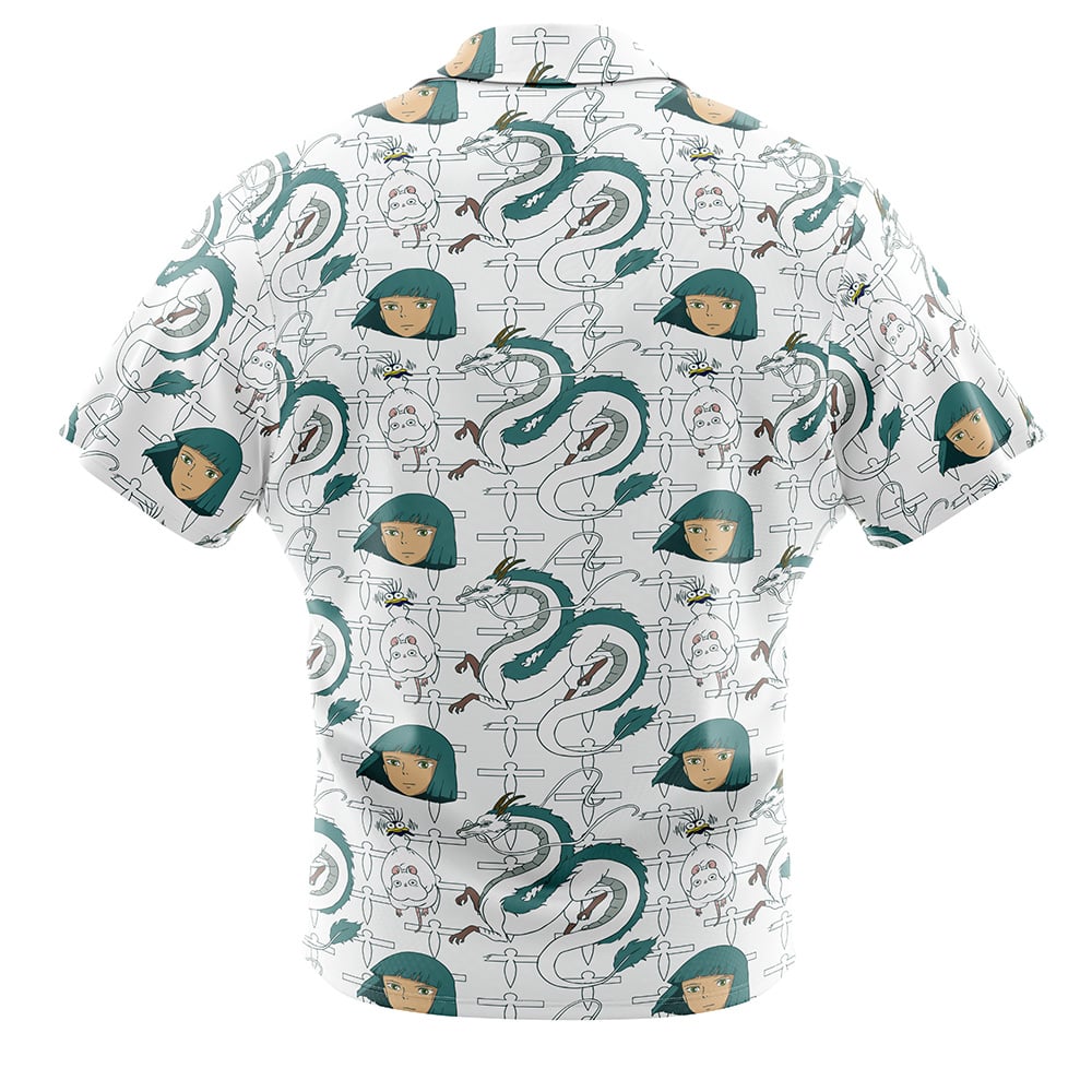 Haku Spirited Away Button Up Hawaiian Shirt