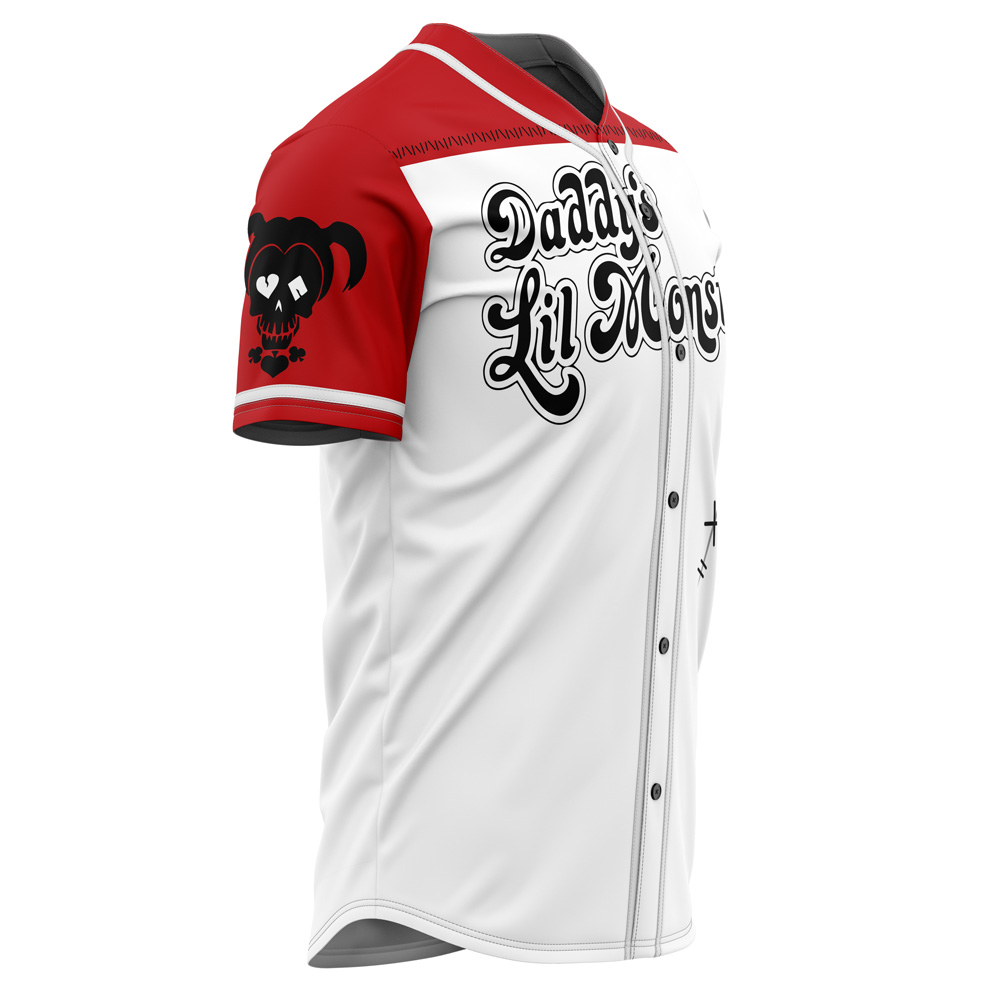 Harley Quinn Daddy’s Lil Monster DC Comics Baseball Jersey