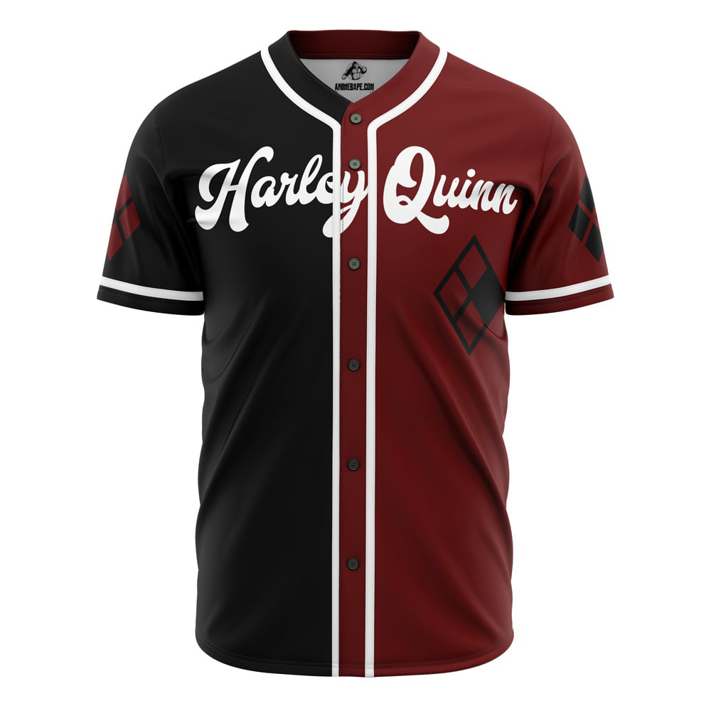 Harley Quinn Live Fast Die Clown DC Comics Baseball Jersey