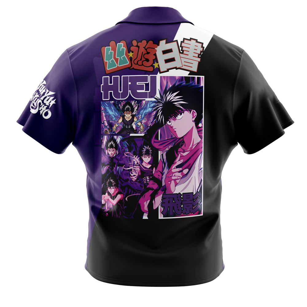 Hiei Yuyu Hakusho Button Up Hawaiian Shirt