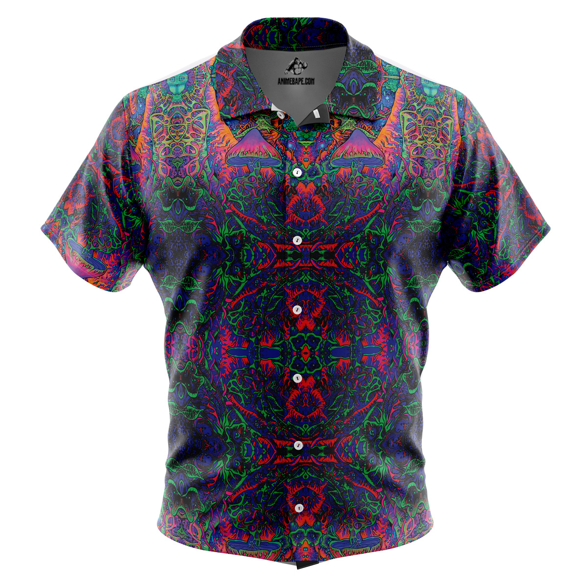 Hippie Trip Brook One Piece Pirates Button Up Hawaiian Shirt