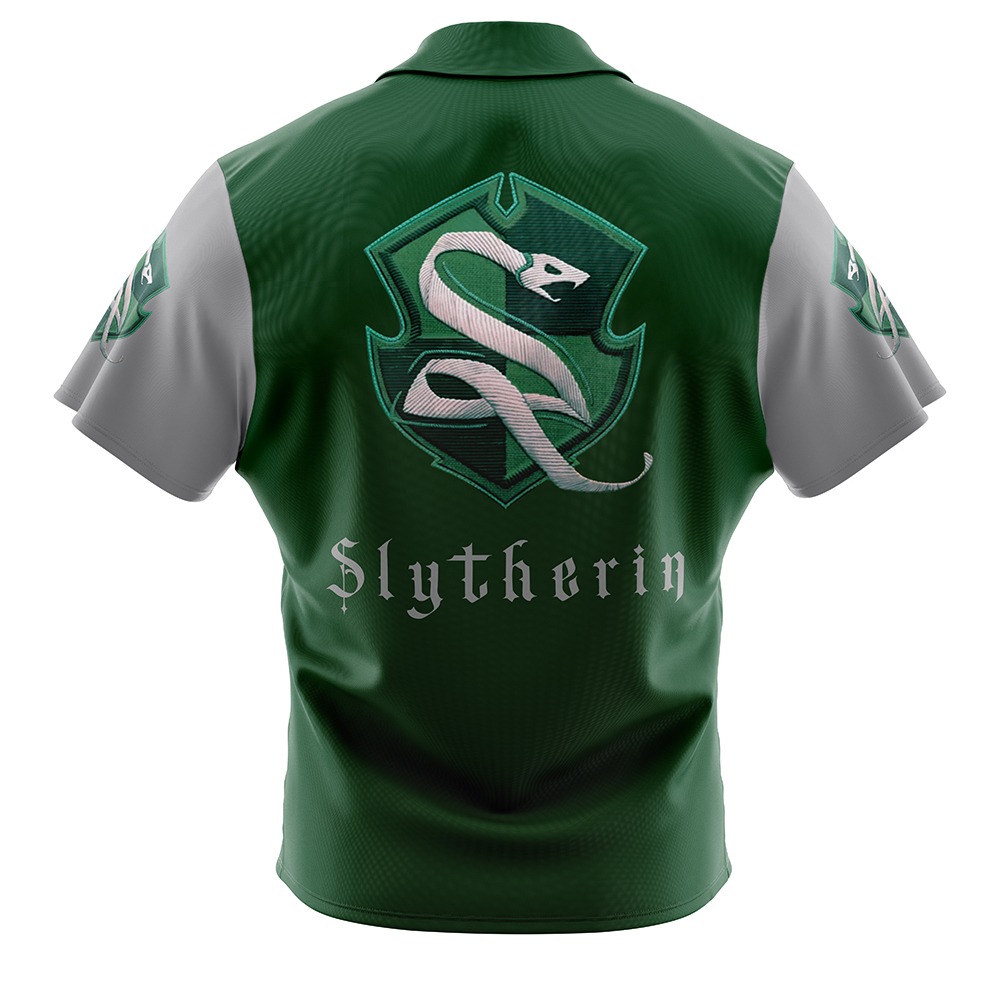 Hogwarts Legacy Slytherin Harry Potter Button Up Hawaiian Shirt