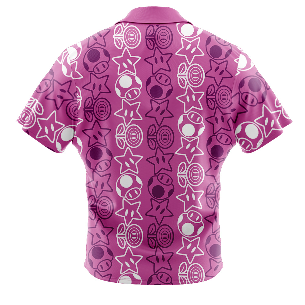 Holiday Getup Mario Mario Bros Button Up Hawaiian Shirt