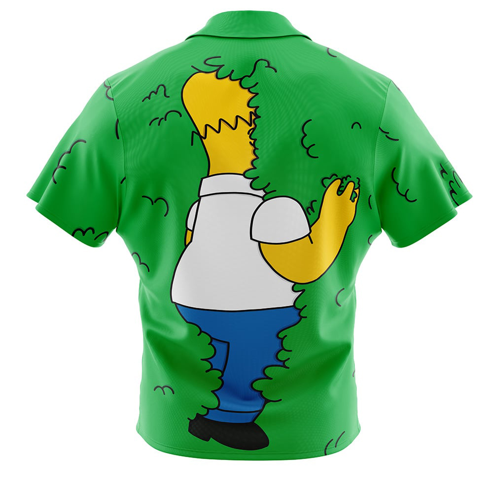 Homer Bush Meme The Simpsons Button Up Hawaiian Shirt