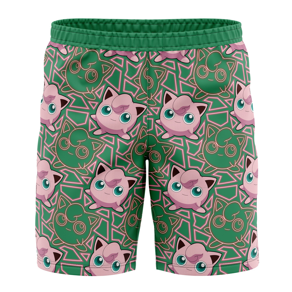 Jigglypuff Pokemon Board Shorts Swim Trunks