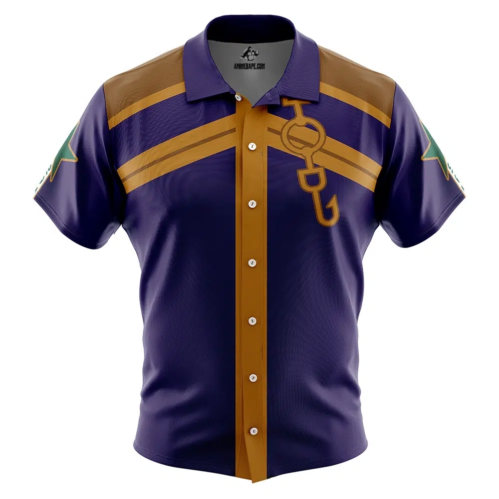 Jotaro Kujo Jojo's Bizarre Adventure Button Up Hawaiian Shirt