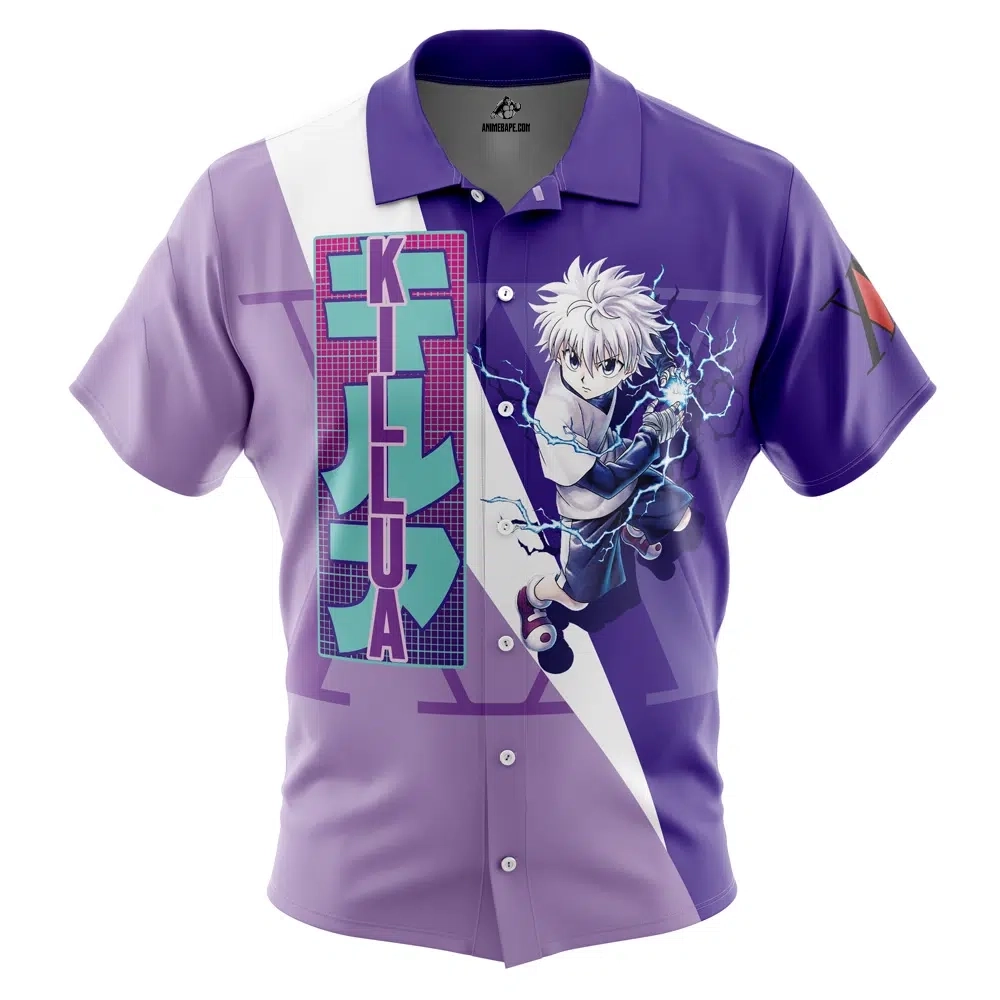 Killua Zoldyck V3 Hunter x Hunter Button Up Hawaiian Shirt