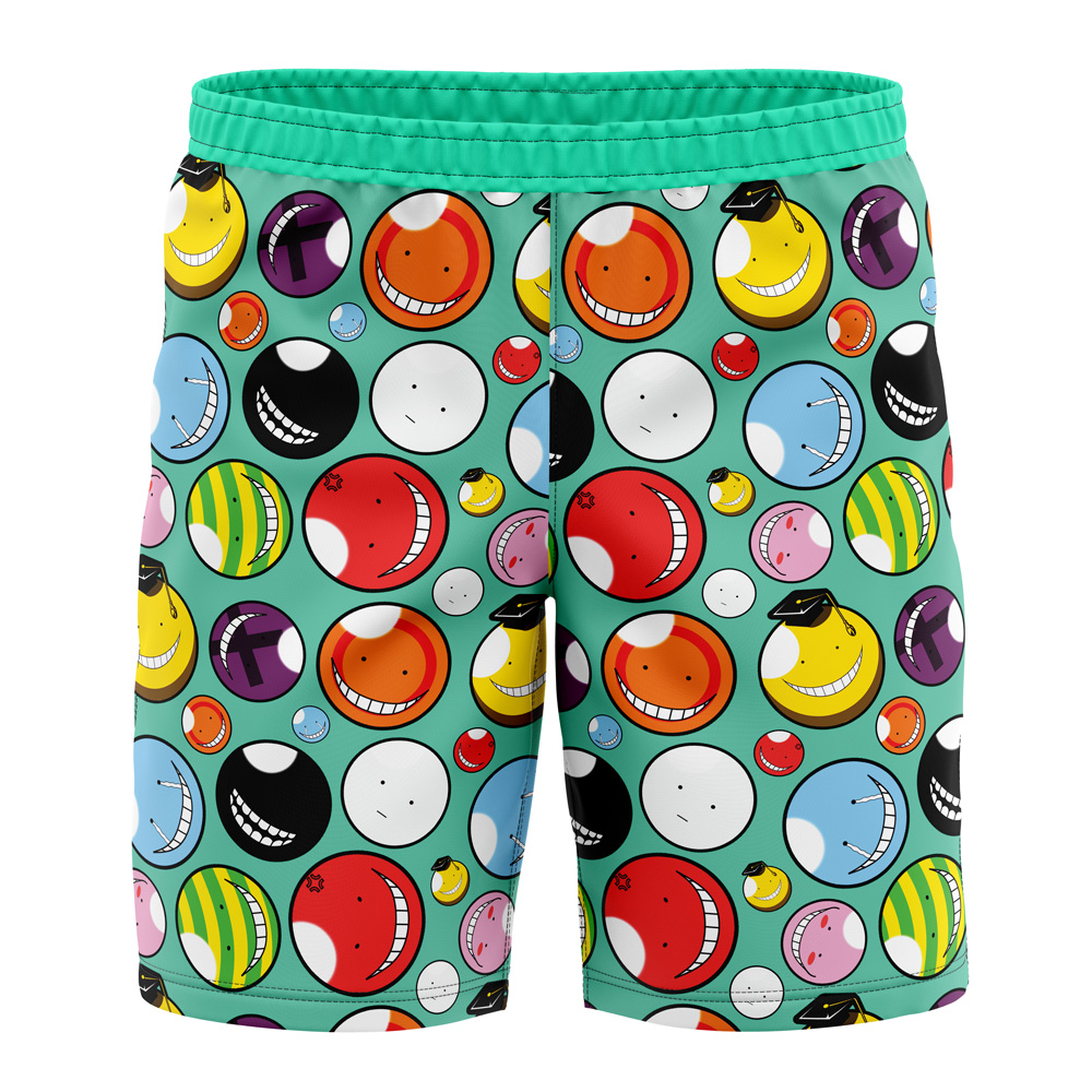 Koro-sensei Expressions Assassination Classroom Board Shorts Swim Trunks