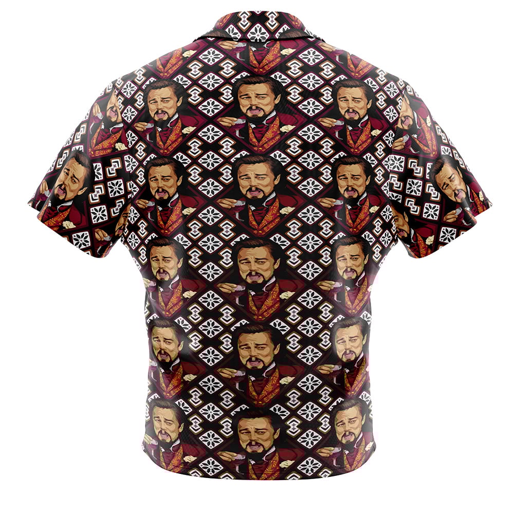 Laughing Leo DiCaprio Meme Button Up Hawaiian Shirt