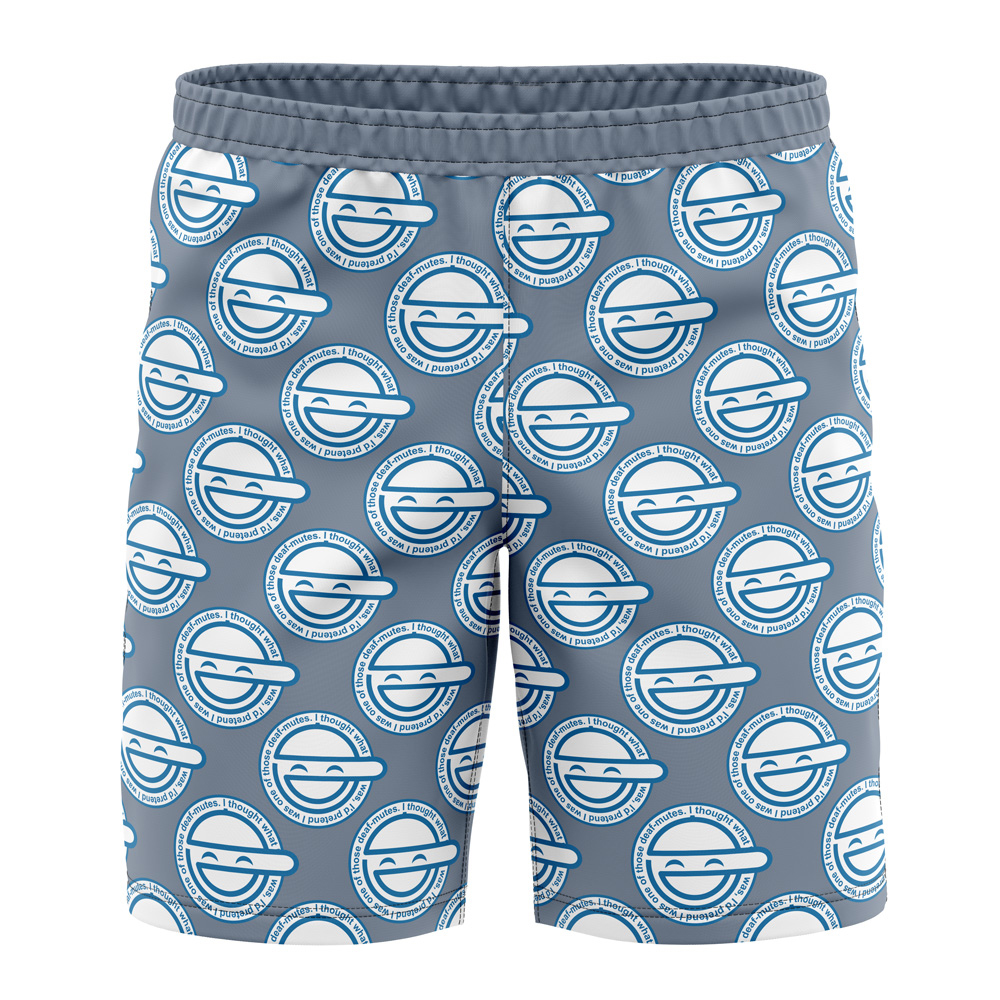 Laughing Man Ghost in the Shell Board Shorts Swim Trunks
