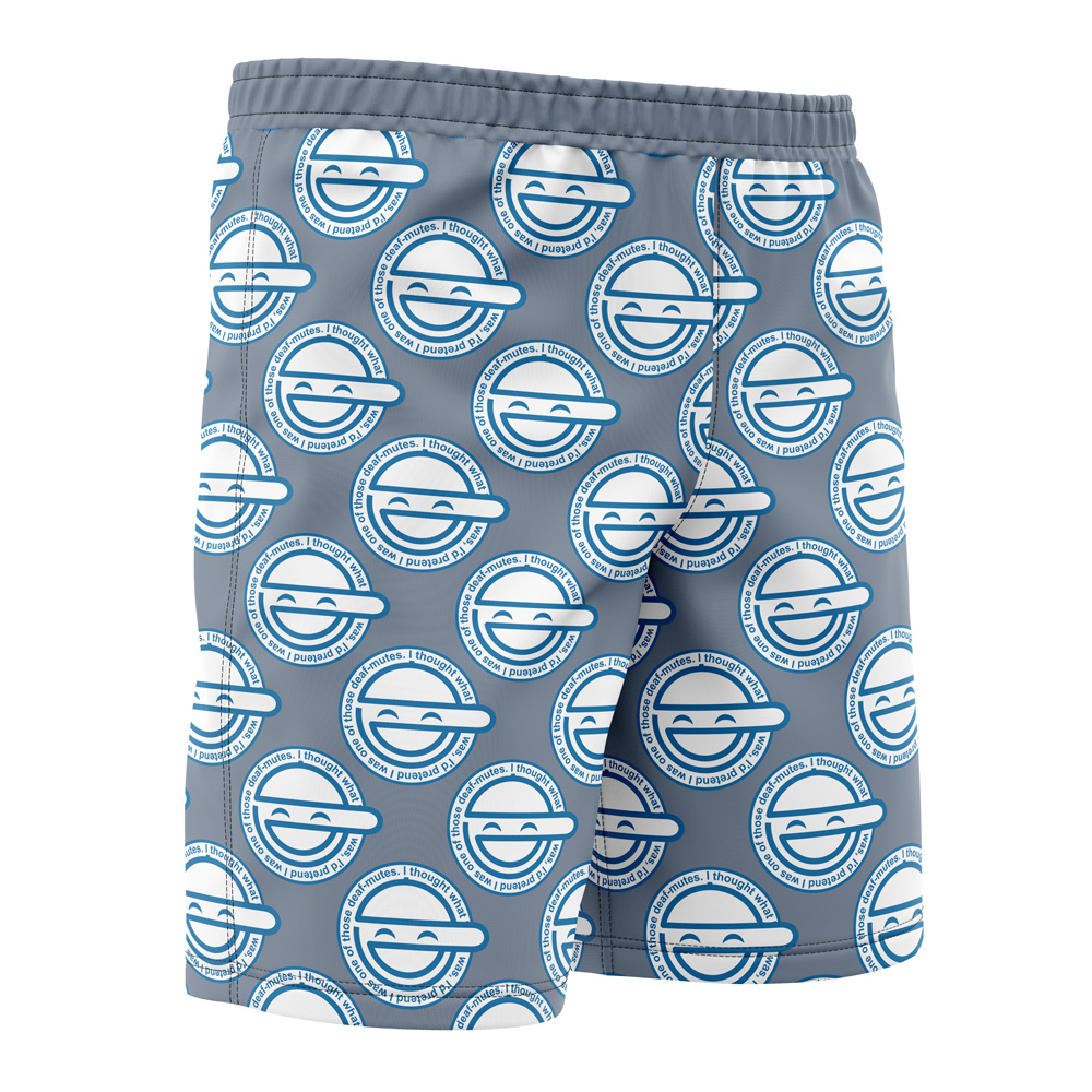 Laughing Man Ghost in the Shell Board Shorts Swim Trunks