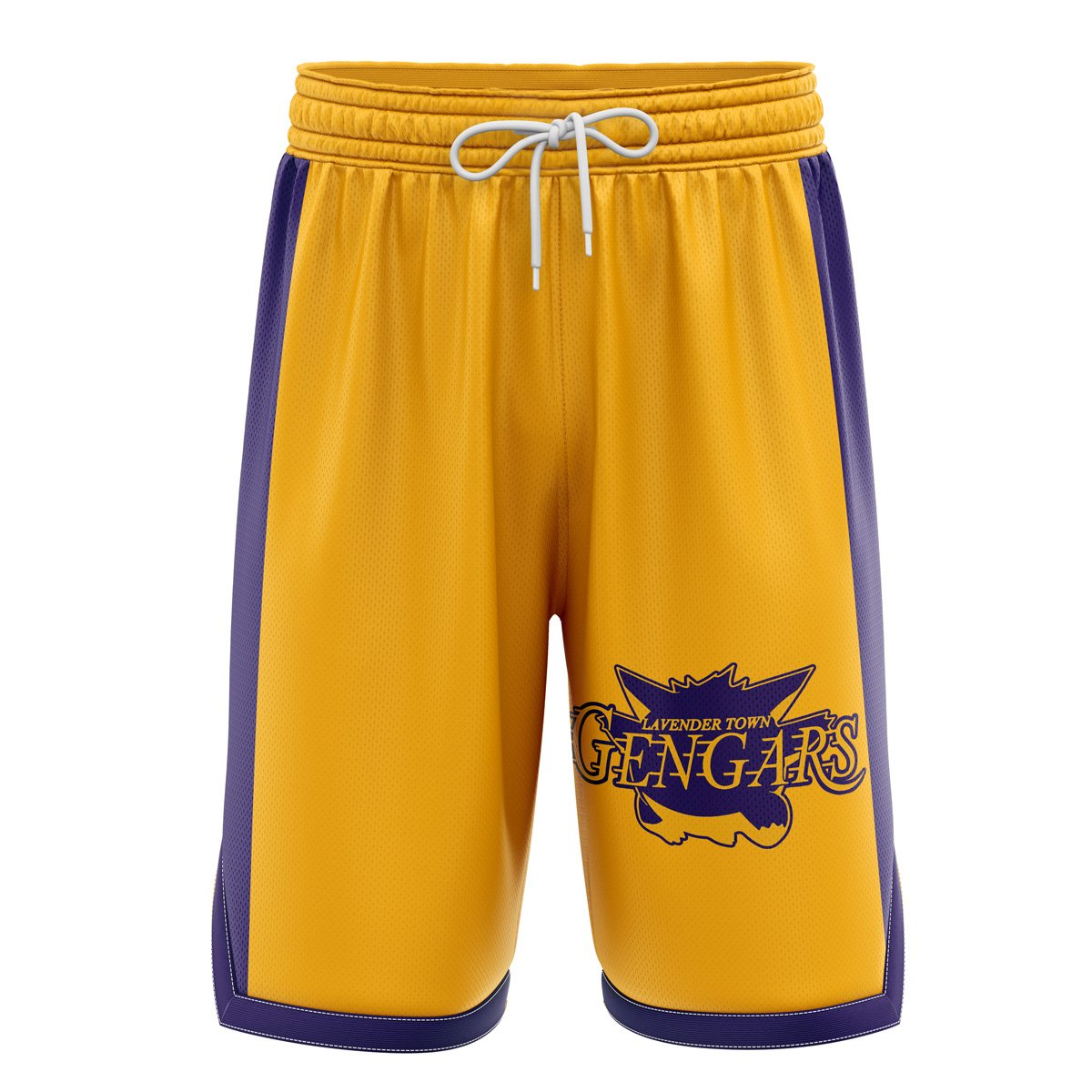 Lavander Town Gengars v2 Pokemon Basketball Shorts
