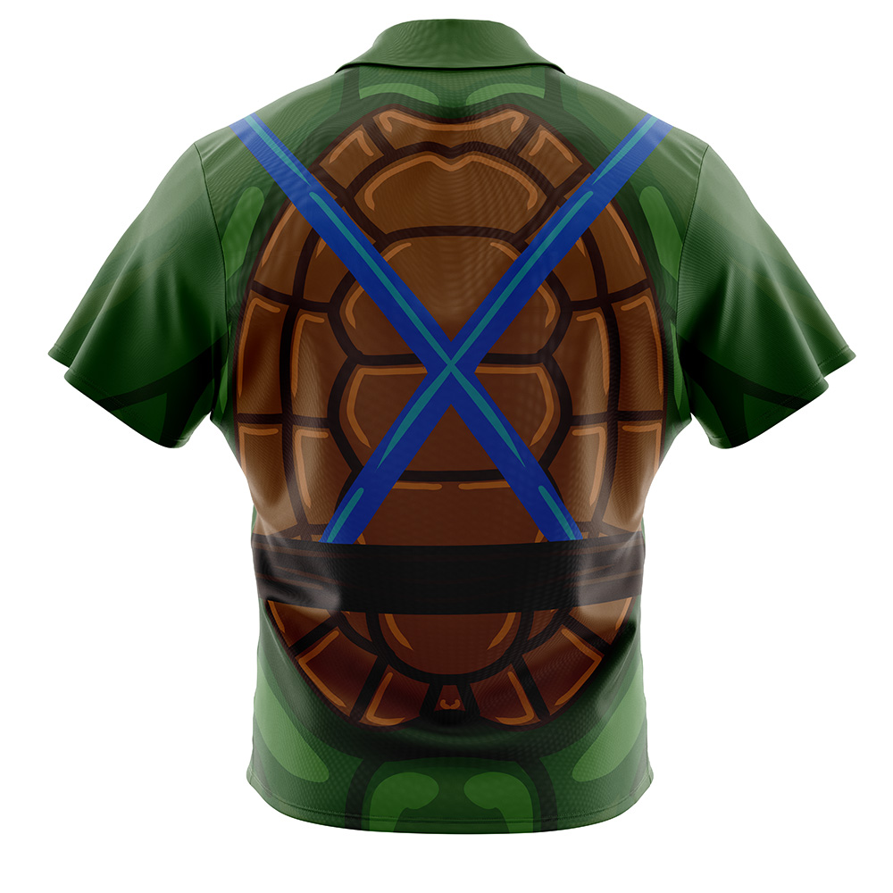 Leonardo Teenage Mutant Ninja Turtles Button Up Hawaiian Shirt