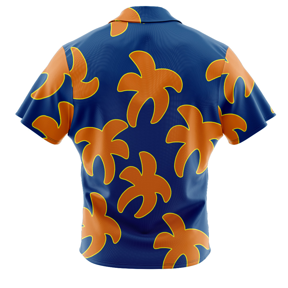 Luffy Film Gold One Piece Pirates Button Up Hawaiian Shirt