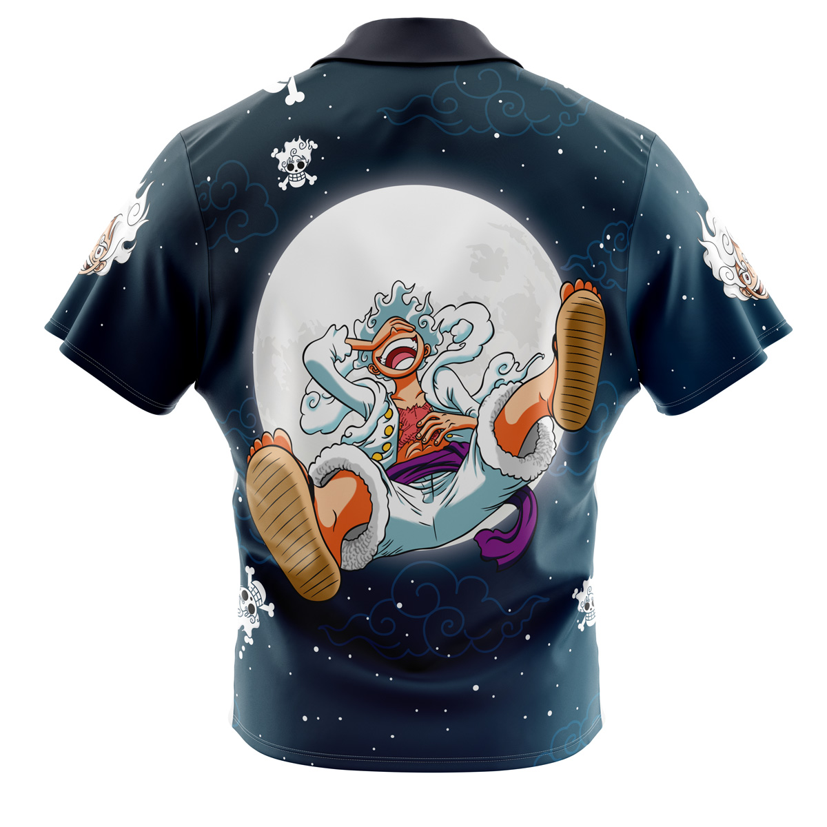 Luffy Gear 5th v2 One Piece Pirates Button Up Hawaiian Shirt