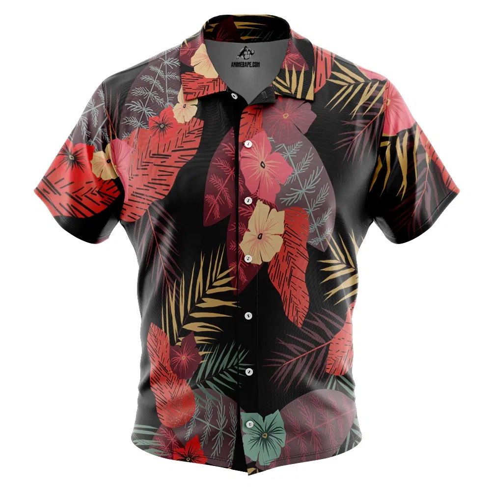 Luffy Live Action One Piece Pirates Button Up Hawaiian Shirt