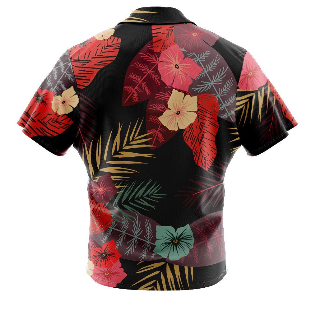 Luffy Live Action One Piece Pirates Button Up Hawaiian Shirt