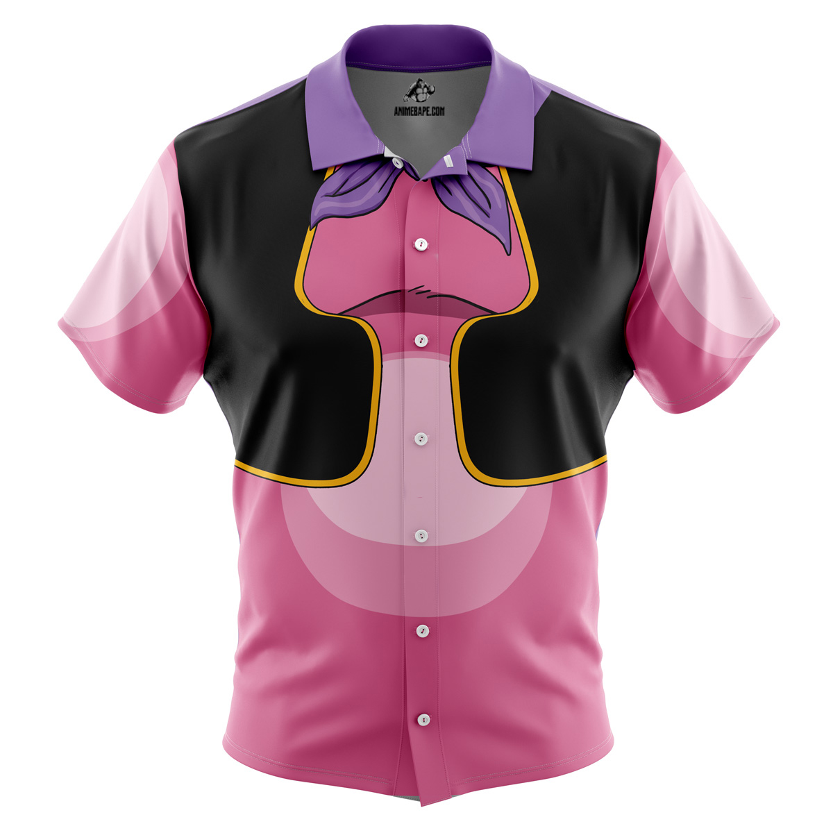Majin Buu DBZ Button Up Hawaiian Shirt