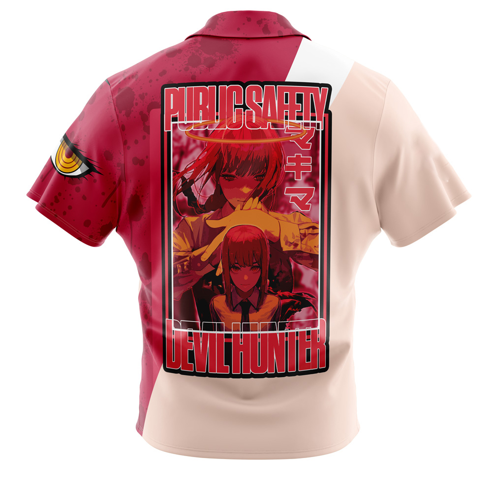 Makima Chainsaw Man Button Up Hawaiian Shirt 2