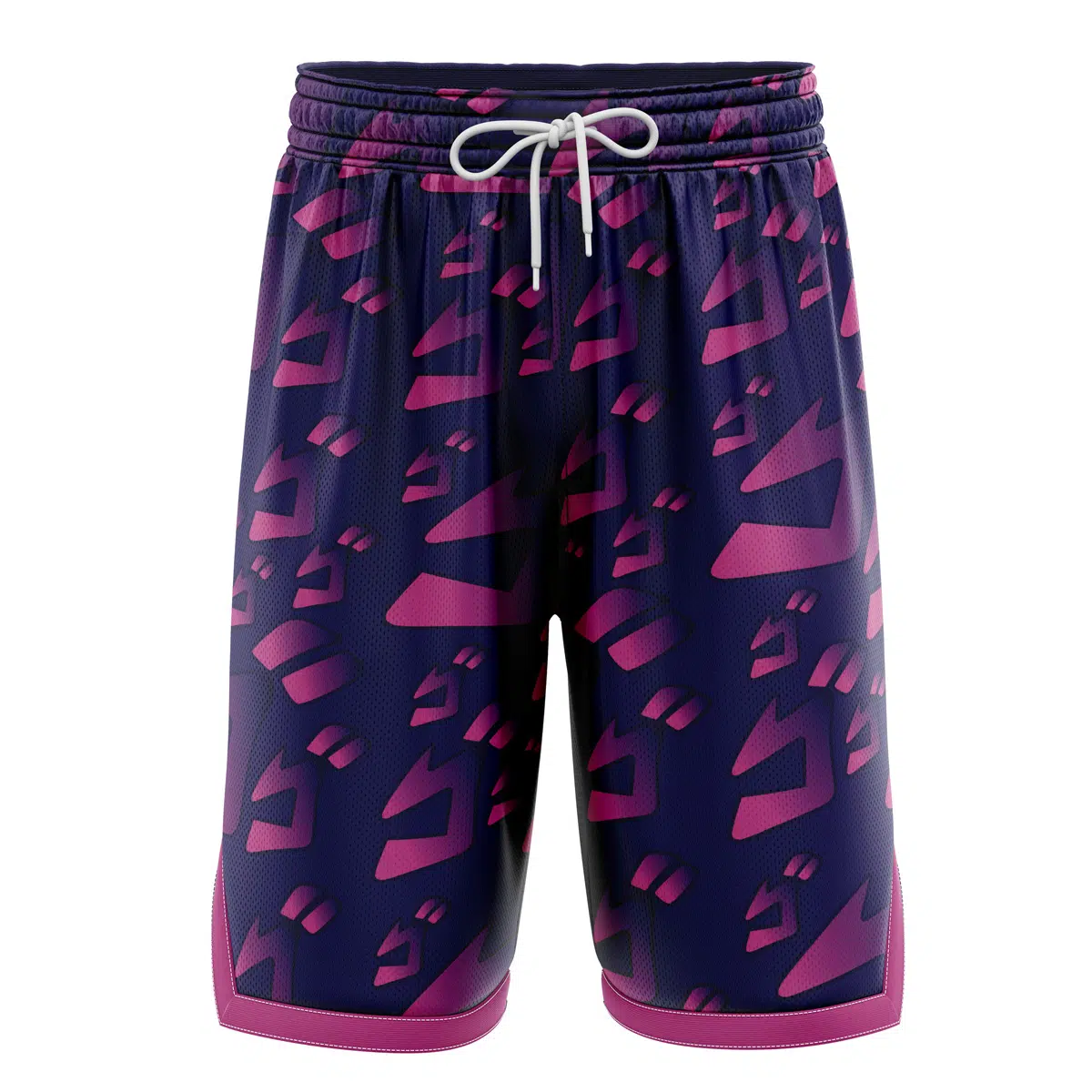 Menacing Aura Jojo's Bizarre Adventure Basketball Shorts