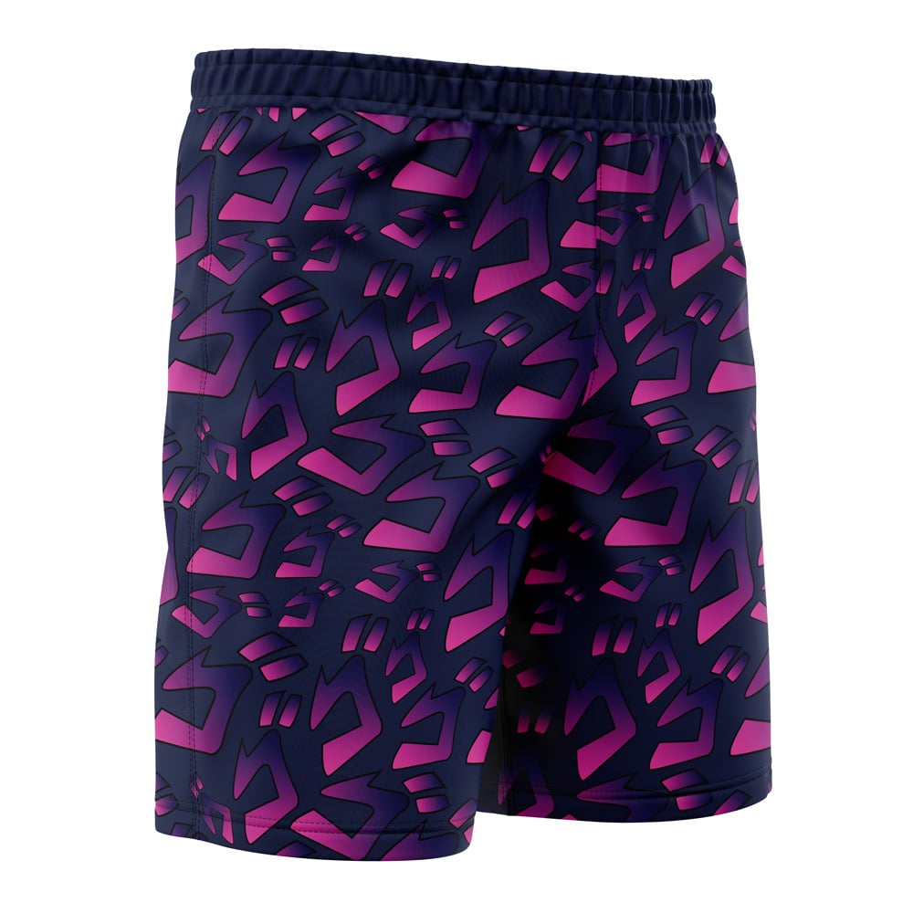 Menacing Aura JoJo’s Bizarre Adventure Board Shorts Swim Trunks
